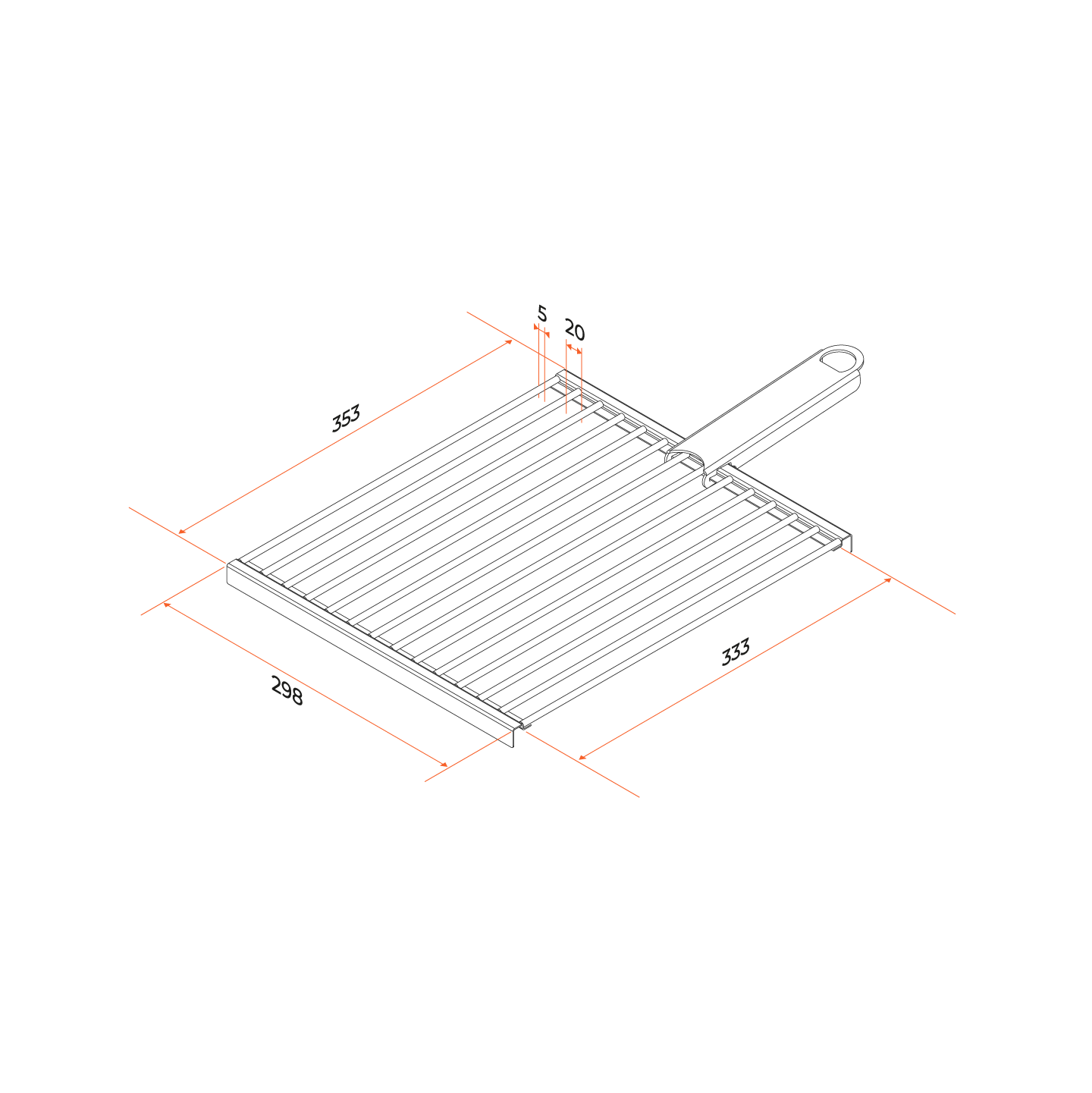 Фото Решётка барбекю Gratar РБ 101 схема с размерами
