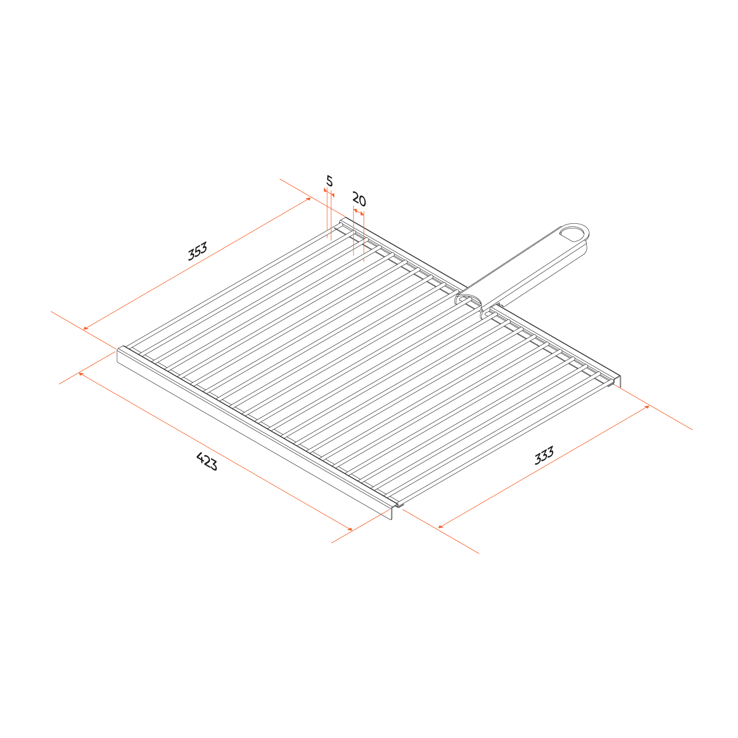 Фото Решётка барбекю Gratar РБ 102 схема с размерами
