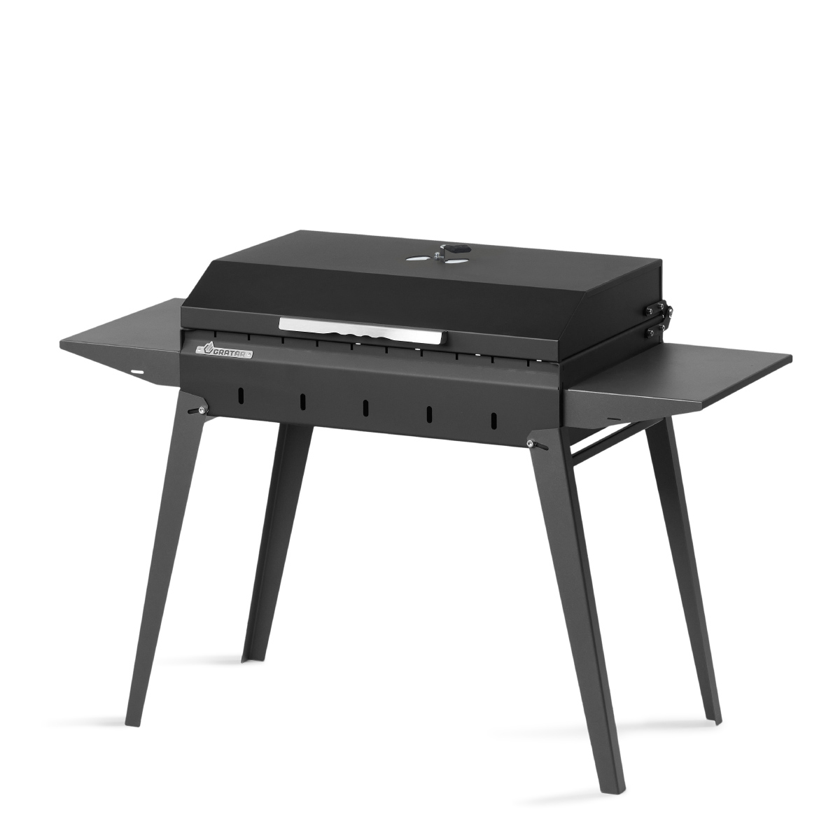 Фото Мангал Gratar МКЛ 600К с закрытой крышкой вид сбоку