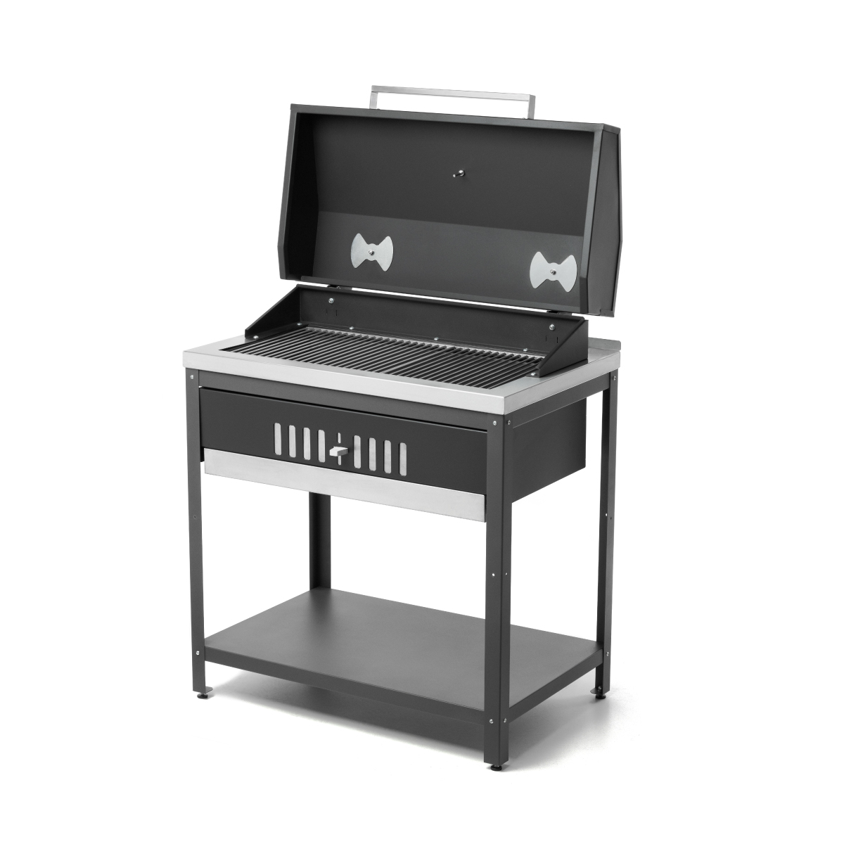 Гриль Patior G850 - вид с боку крышка открыта