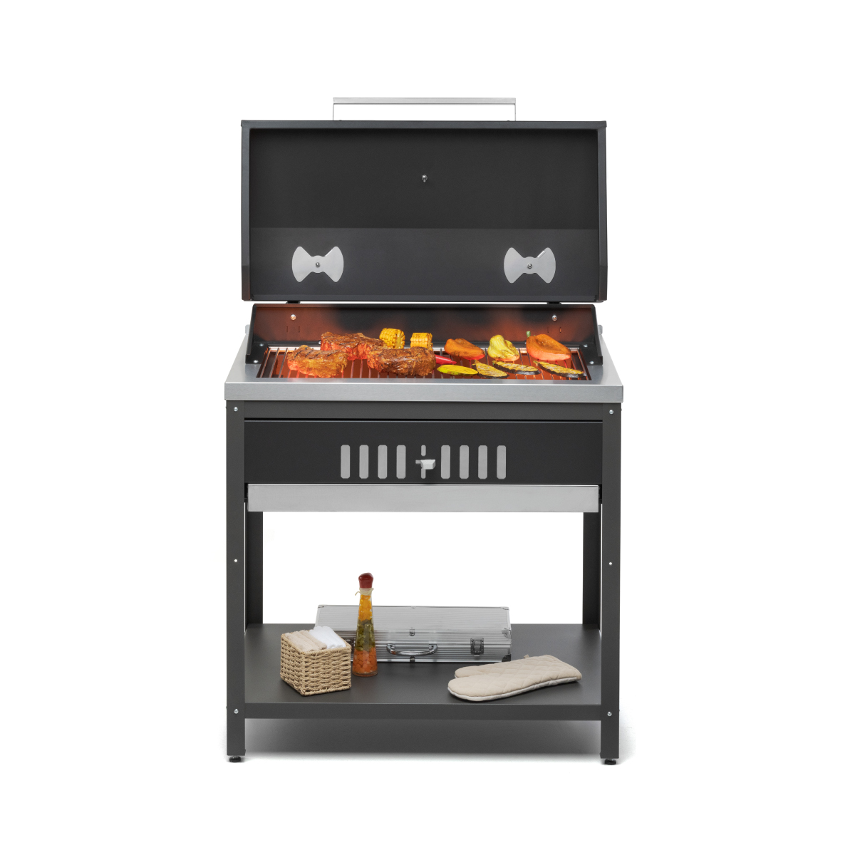 Гриль Patior G850 - вид с продуктами