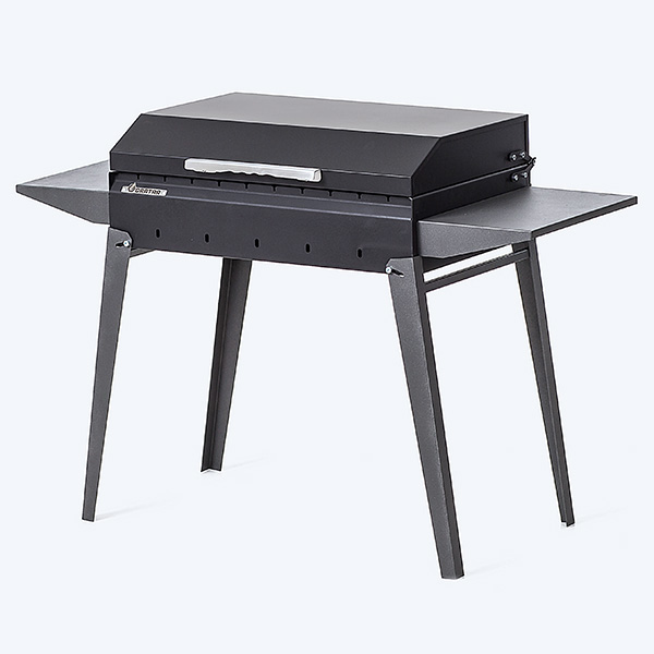 Фото Мангал Gratar МКЛ 600К с закрытой крышкой вид сбоку