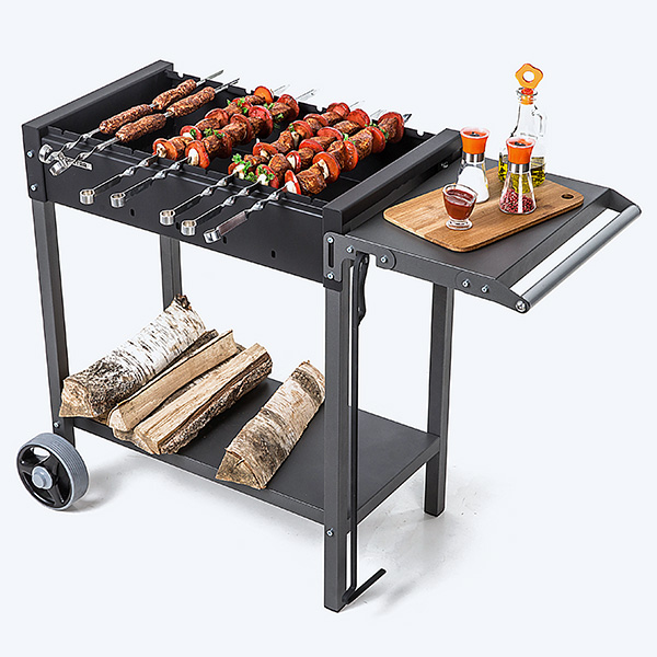 Фото Мангал Gratar МАН 202 с аксессуарами вид сбоку